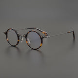 Ben Retro Round Acetate Optical Glasses Frame Round Frames Southood Leopard 
