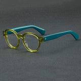 Benet Retro Acetate Glasses Frame Round Frames Southood Green 