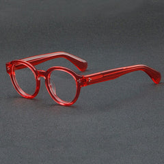 Benet Retro Acetate Glasses Frame Round Frames Southood Red 