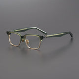 Benji Browline Acetate Glasses Frame Browline Frames Southood Green 