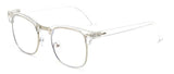 Berg Trendy Glasses Frame Rectangle Frames Southood clear silver clear 