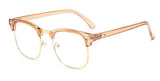Berg Trendy Glasses Frame Rectangle Frames Southood clear tea gold 