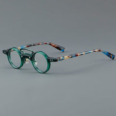 Bert Small Retro Round Acetate Frame Round Frames Southood Green 