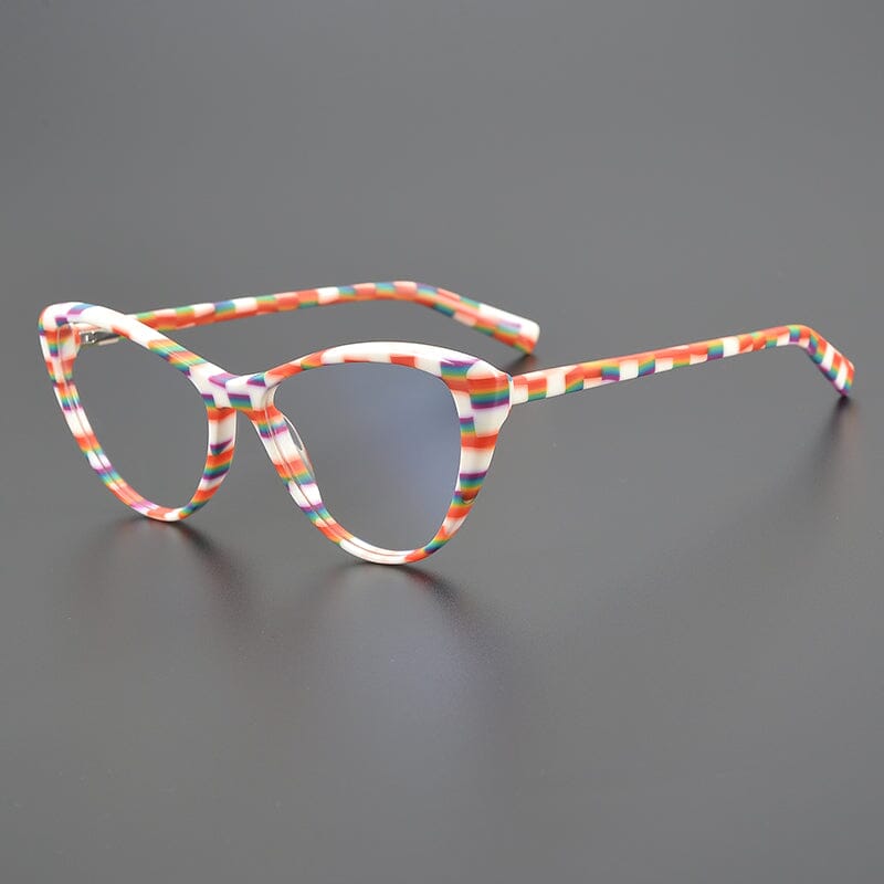 Beth Acetate Cat Eye Glasses Frame Cat Eye Frames Southood Orange 