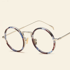 Betty Retro Round Plastic Titanium Glasses Frame Round Frames Southood 