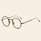 Betty Retro Round Plastic Titanium Glasses Frame Round Frames Southood C18Glass 