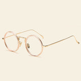 Betty Retro Round Plastic Titanium Glasses Frame Round Frames Southood C9Pink 
