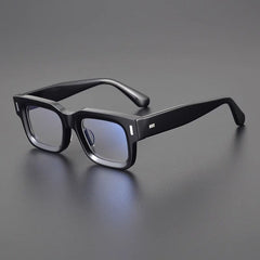 Bill Acetate Rectangle Glasses Frame Rectangle Frames Southood Black 
