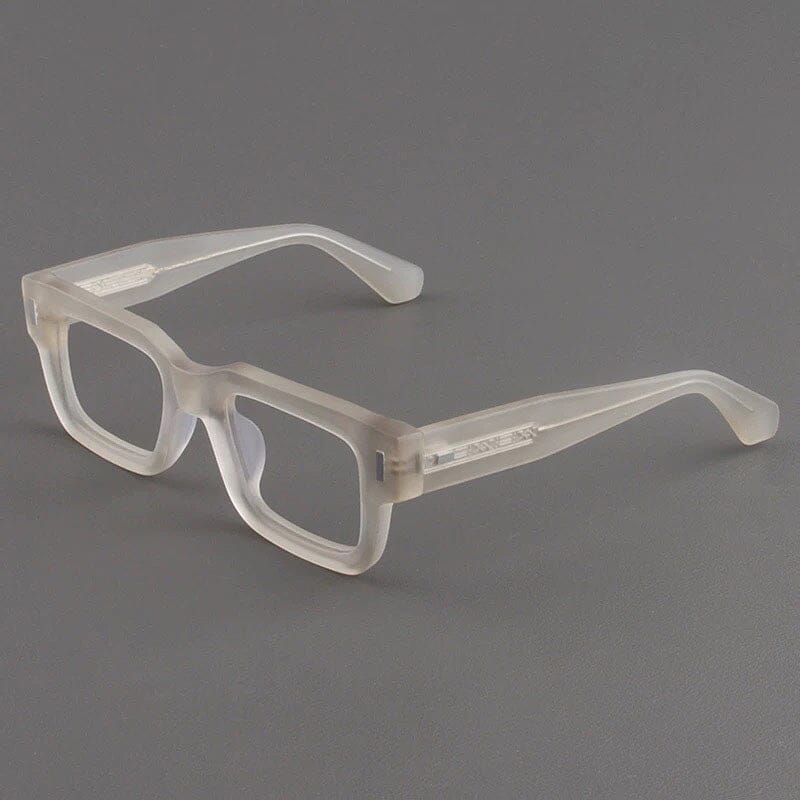 Bill Acetate Rectangle Glasses Frame Rectangle Frames Southood Matte Yellow 