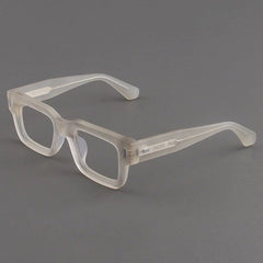 Bill Acetate Rectangle Glasses Frame Rectangle Frames Southood Matte Yellow 