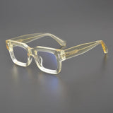 Bill Acetate Rectangle Glasses Frame Rectangle Frames Southood Yellow 