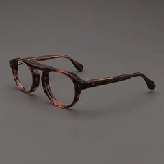 Bink Retro Acetate Glasses Frame Aviator Frames Southood Leopard 