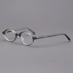 Birkit Vintage Acetate Glasses Frame Oval Frames Southood Gray Green 