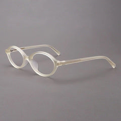 Birkit Vintage Acetate Glasses Frame Oval Frames Southood Matte Yellow 