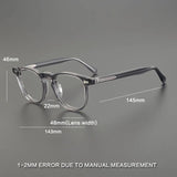 Birkit Vintage Acetate Glasses Frame Round Frames Southood 