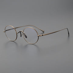 Biron Vintage Round Titanium Eyeglasses Frame Round Frames Southood Bronze 