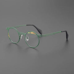 Bloat Retro Titanium Glasses Frame Geometric Frames Southood Green 
