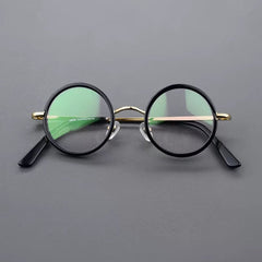 Boney Round Titanium Eyeglasses Frame Round Frames Southood Gold 