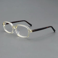 Bonnie Acetate Rectangle Glasses Frame Rectangle Frames Southood Yellow Leopard 