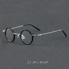 Botolf Vintage Punk Acetate Glasses Frame Round Frames Southood Black 