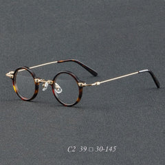 Botolf Vintage Punk Acetate Glasses Frame Round Frames Southood Leopard 