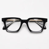 Brady Square TR90 Vintage Eyeglass Frame Rectangle Frames Southood Black 