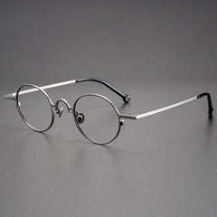 Briar Titanium Vintage Round Eyeglasses Frames Round Frames Southood Gun 