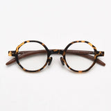 Brok Polygon TR90 Vintage Eyeglass Frame Geometric Frames Southood Leopard 