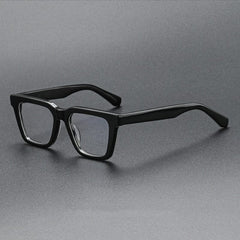 Bryce Vintage Acetate Glasses Frame Rectangle Frames Southood Black 