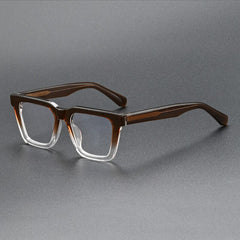 Bryce Vintage Acetate Glasses Frame Rectangle Frames Southood Brown 