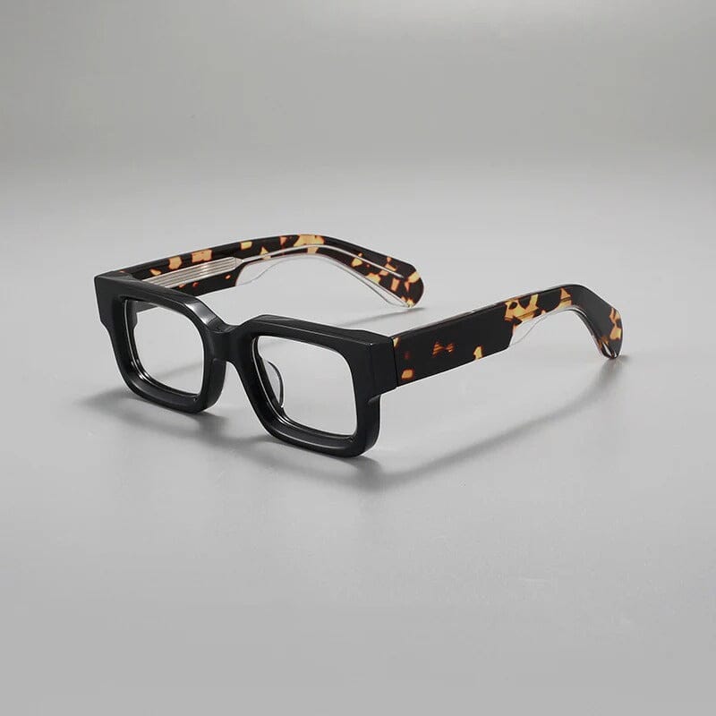 Bubba Vintage Rectangle Acetate Glasses Frame Rectangle Frames Southood Leopard 