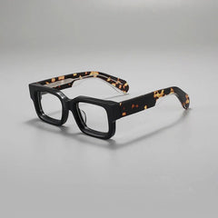 Bubba Vintage Rectangle Acetate Glasses Frame Rectangle Frames Southood Leopard 