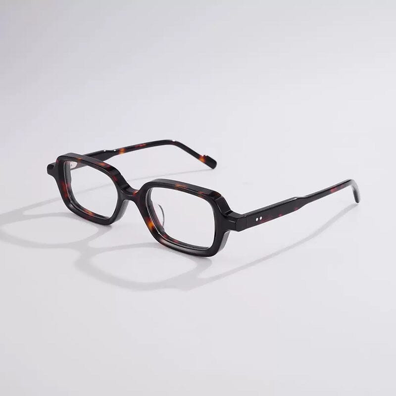 Bulls Retro Rectangle Glasses Frame Rectangle Frames Southood Leopard 