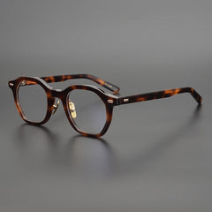 Burgos Acetate Eyeglasses Frame Geometric Frames Southood Leopard 
