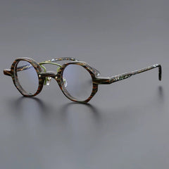 Cable Small Round Acetate Frame Round Frames Southood BlackFlower 