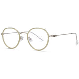 Calliope Ultralight Round Glasses Frame Round Frames Southood Green silver 