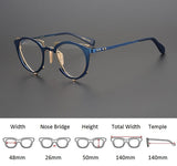 Calum Retro Titanium Glasses Frame Geometric Frames Southood 