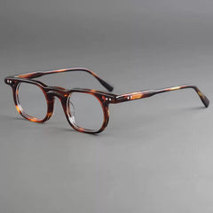 Camden Vintage Acetate Glasses Frame Oval Frames Southood Red Leopard 
