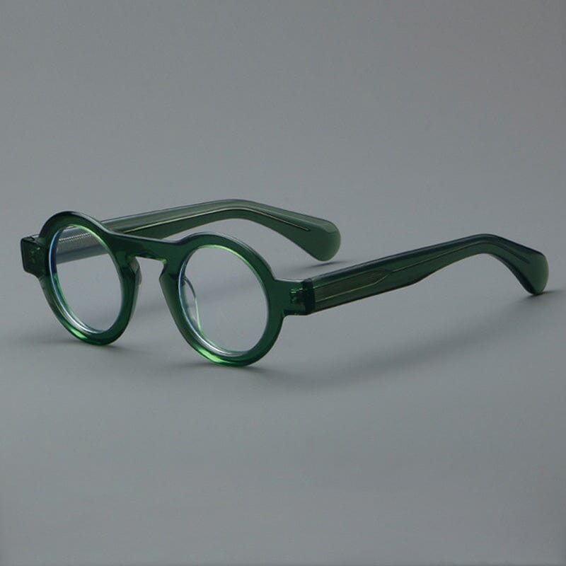 Campos Acetate Round Retro Glasses Frame Round Frames Southood Green 