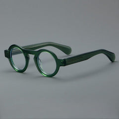 Campos Acetate Round Retro Glasses Frame Round Frames Southood Green 