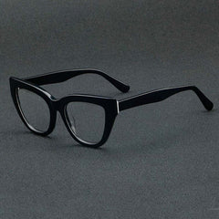 Carla Acetate Cat Eye Glasses Frame Cat Eye Frames Southood Black 