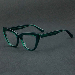 Carla Acetate Cat Eye Glasses Frame Cat Eye Frames Southood Green 