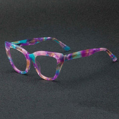 Carla Acetate Cat Eye Glasses Frame Cat Eye Frames Southood Multicolor 