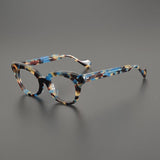 Cassi Acetate Glasses Frame Cat Eye Frames Southood Blue Leopard 