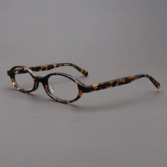 Cassi Acetate Glasses Frame Oval Frames Southood Black Leopard 