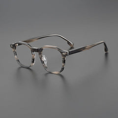 Cecilia Irregular Polygon Acetate Glasses Frame Geometric Frames Southood Gray Stripes 