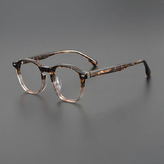 Cecilia Irregular Polygon Acetate Glasses Frame Geometric Frames Southood Tea Tortoiseshell 