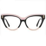 Celeste Oversized Two-Color Stitching Glasses Frame Cat Eye Frames Southood 