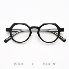 Celio Vintage Round Optical Glasses Frames Round Frames Southood Black 