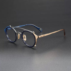 Celtics Titanium Glasses Frame Aviator Frames Southood Blue Silver Gold 